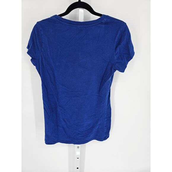 Tresics Women's Blue Scoop Neck Short Sleeve Tee Top Size 1XL - Picture 3 of 3